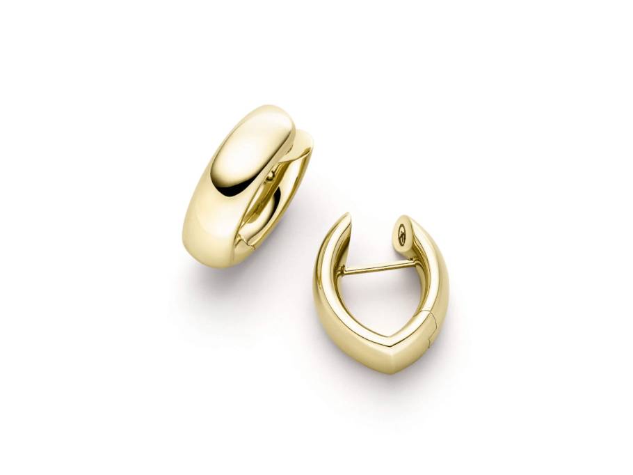 Navette Creolen 13 Gelbgold