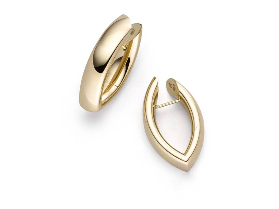 Navette Creolen 19 Gelbgold