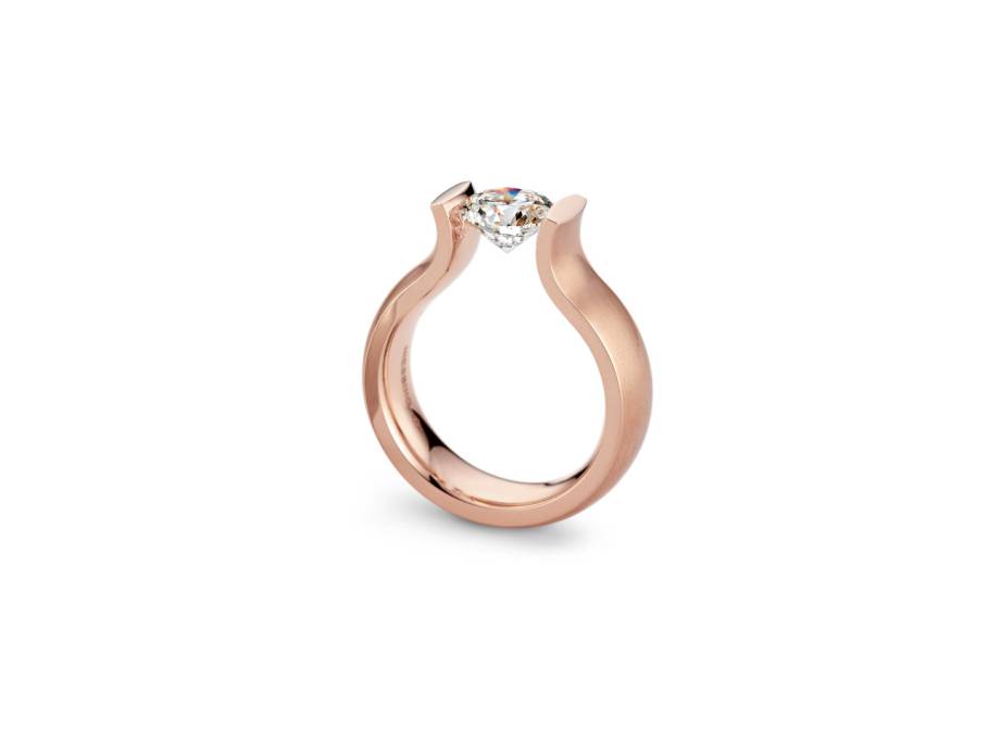 Spannring® Lucia Supla Grenadine 4mm mit Brillant 0,500ct