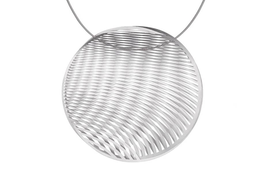 Mirage Anhänger rund 70mm Platin