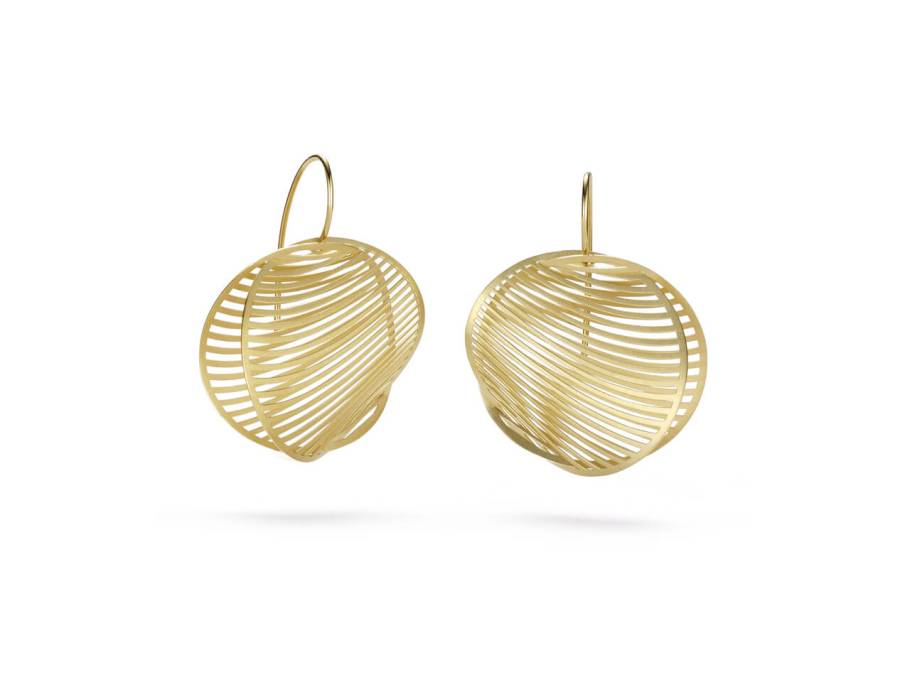 Mirage Ohrhänger rund 30mm Classic Yellow 