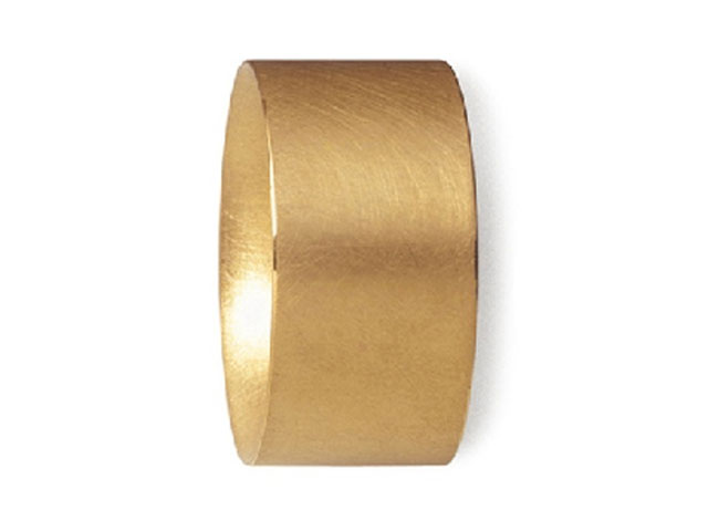 Volumen Zwölf Ring Rechteck Gelbgold