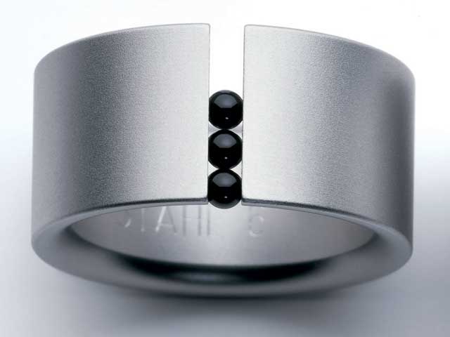 Abakus Ring schwarz