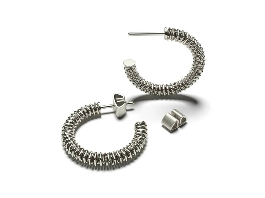 Now Twist Creolen 24mm Lime