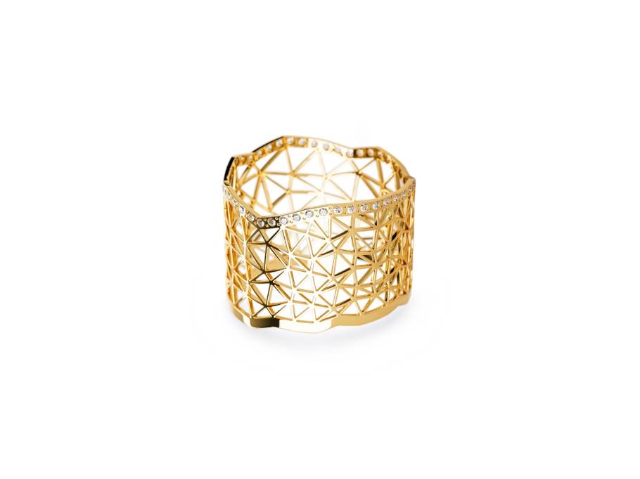 Topia Vision Ring 750/- Classic  Yellow poliert mit Brillanten