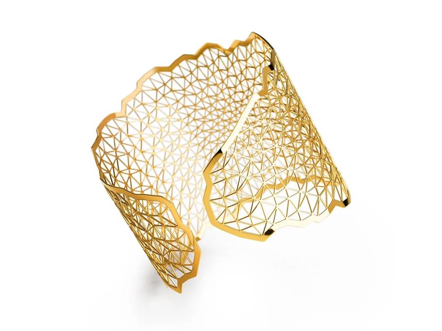 Topia Vision   Space Armspange 750/- Classic  Yellow poliert 56mm