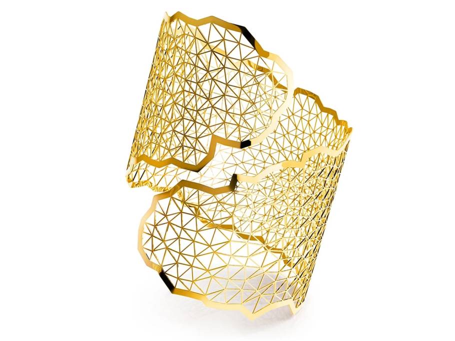 Topia Vision  Embrace Armspange 750/- Classic  Yellow poliert 56mm