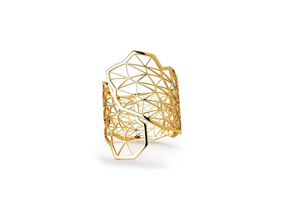 Topia Vision  Embrace Ring 750/- Classic  Yellow poliert