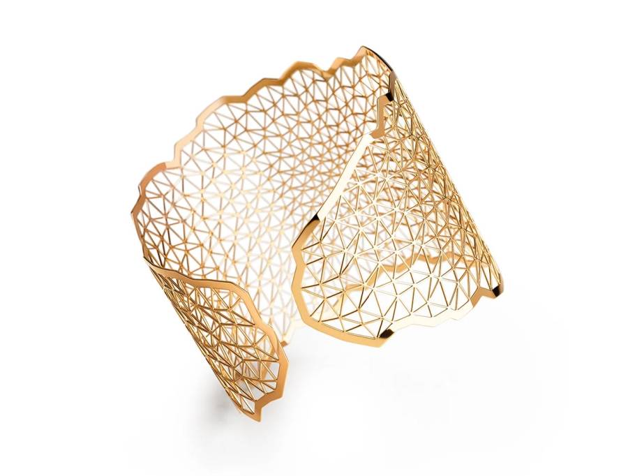 Topia Vision   Space Armspange 750/- Fine Rose poliert 56mm