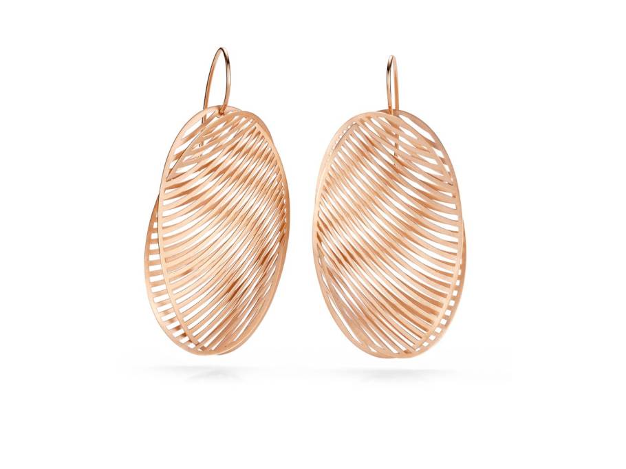 Mirage Ohrhänger oval 50mm Classic Red