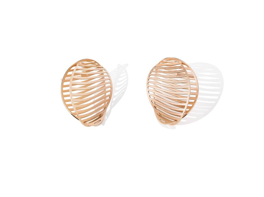 Mirage Ohrstecker oval 20mm Classic Red