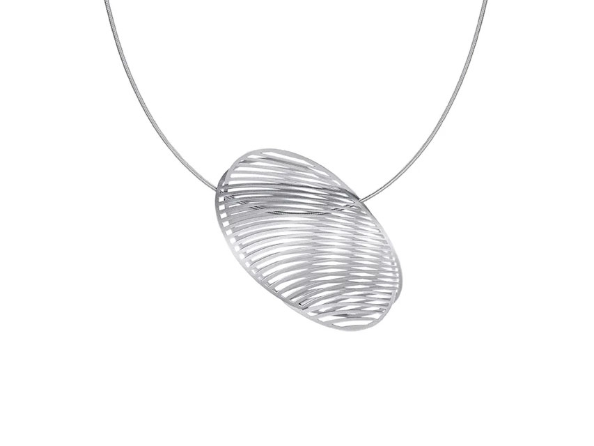 Mirage Anhänger oval 50mm Platin