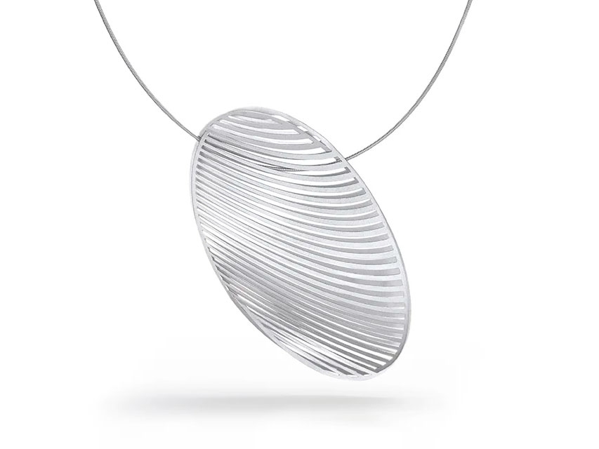 Mirage Anhänger oval 70mm Platin