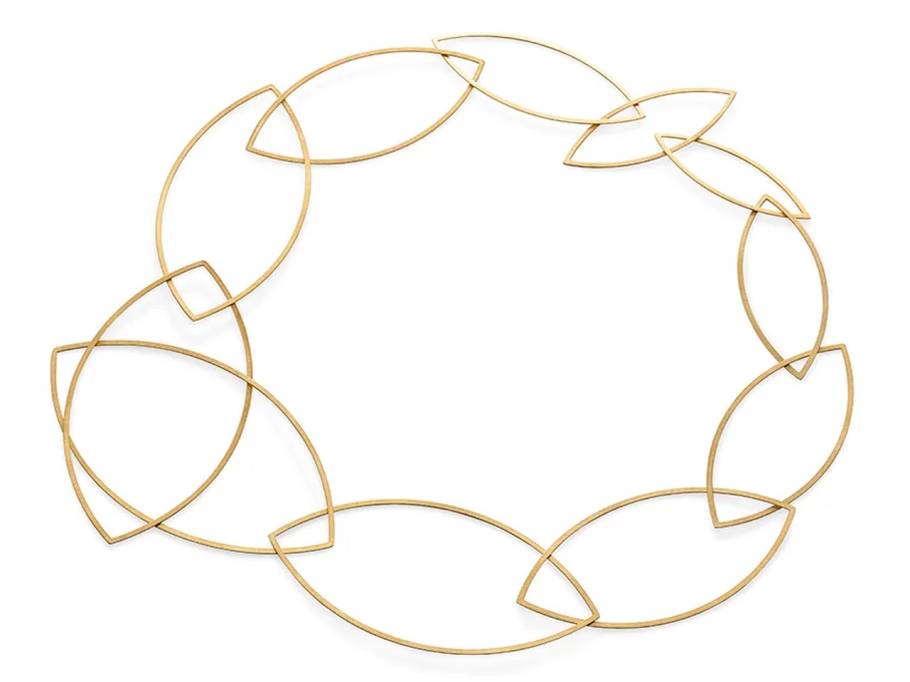  Collier Spitzbogenkette  Gelbgold  Classic Yellow