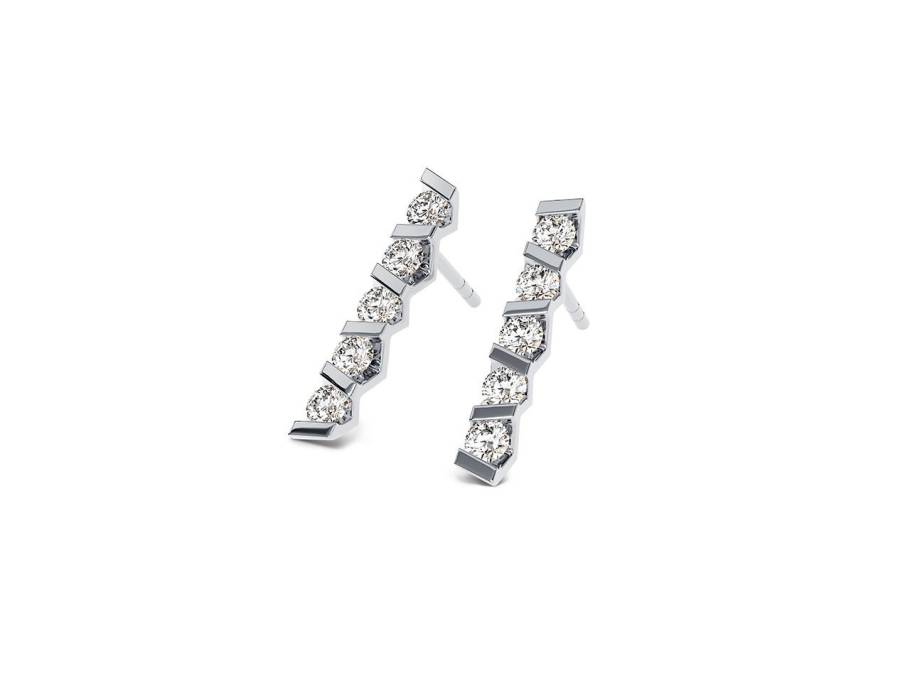 Vivida Ohrstecker Platin 2,8mm mit Brillanten 0,400ct