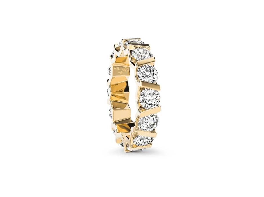 Vivida Spannring Classic Yellow 4,5mm mit Brillanten 4,20ct