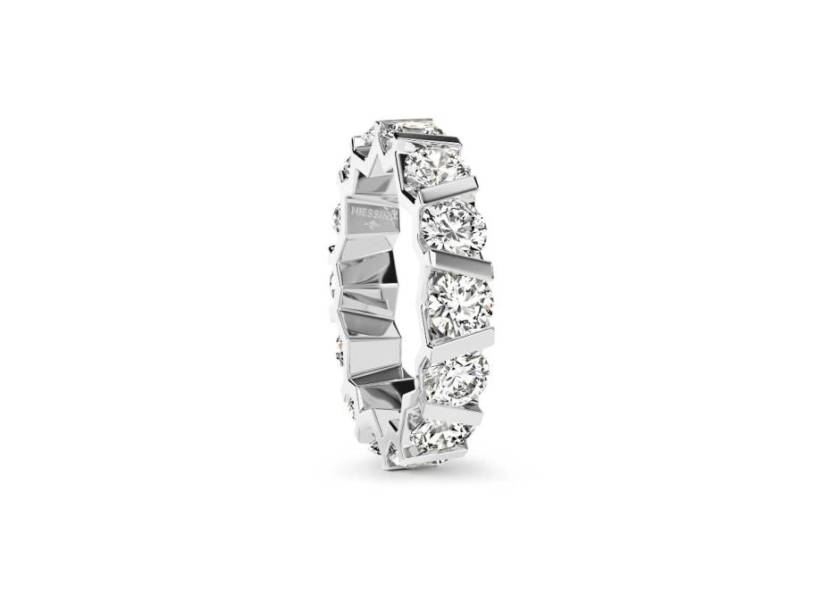 Vivida Spannring Platin 4,5mm mit Brillanten 4,20ct
