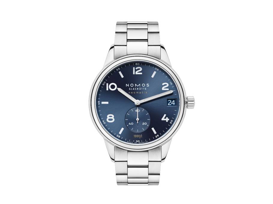 Club Sport neomatik 42 Datum Automatik Edelstahl 42mm blaues Zifferblatt Metallband