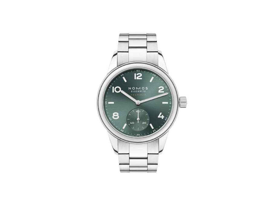 Club Sport neomatik 37 Petrol Automatik Edelstahl grünes Zifferblatt Metallband Glasboden