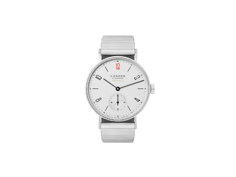 Tangente 35 neomatik Ärzte ohne Grenzen Automatik Edelstahl 35mm weißes Zifferblatt Metallband