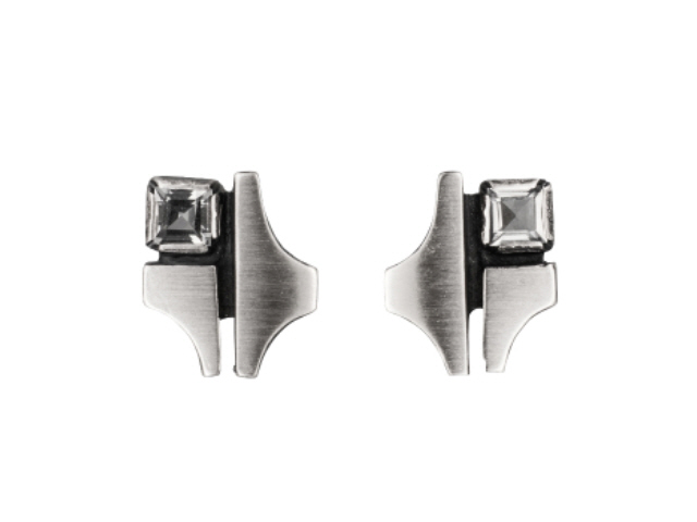 Design 03 Ohrstecker mit Bergkristall