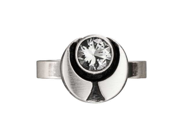 Design 18A Damenring mit Bergkristall