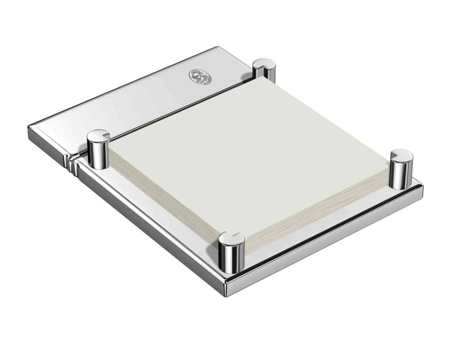 Haftnotiz Halter aus Messing verchromt