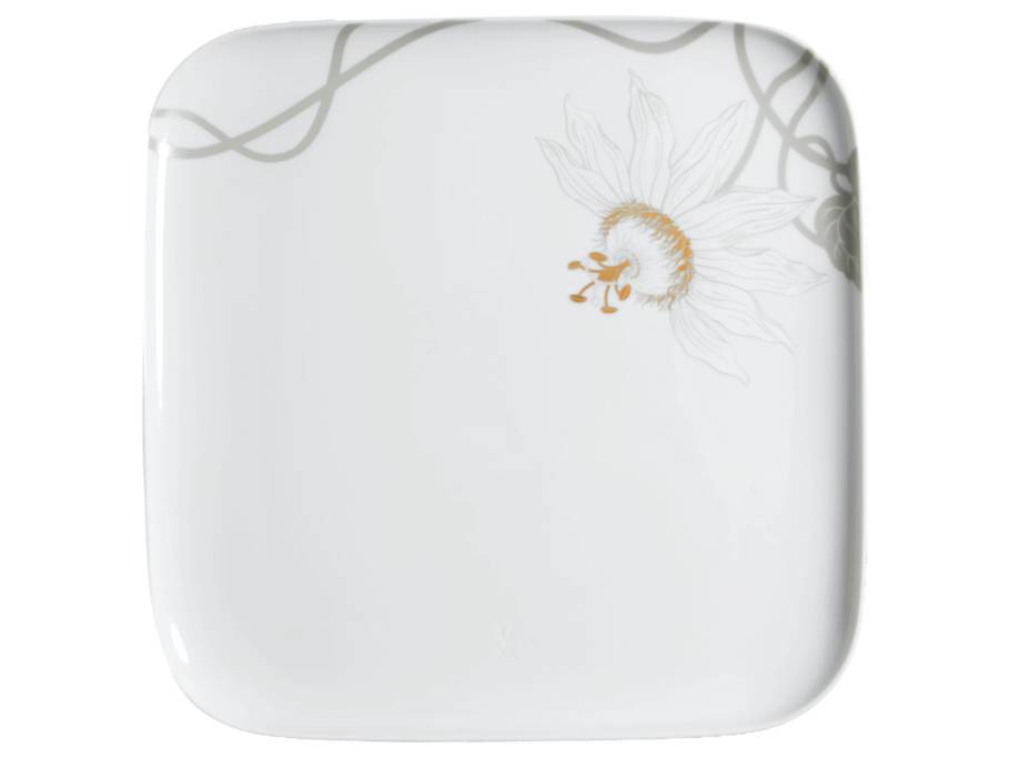Nova Passionsblume Speiseteller 30x30cm weiß