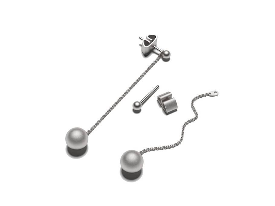 Now Ohrhänger Galaxy Lava 40 mm mattiert