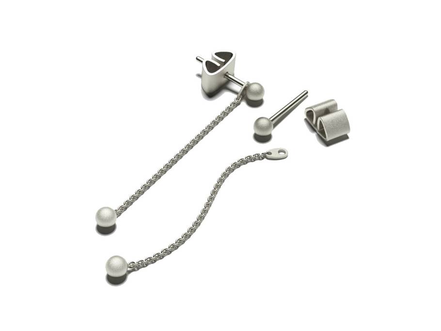 Now Ohrhänger Galaxy Lime 30 mm mattiert