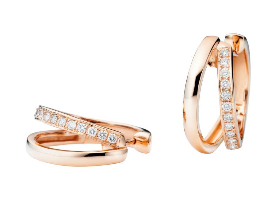 La Donna Creolen Roségold mit Brillanten 0,450ct