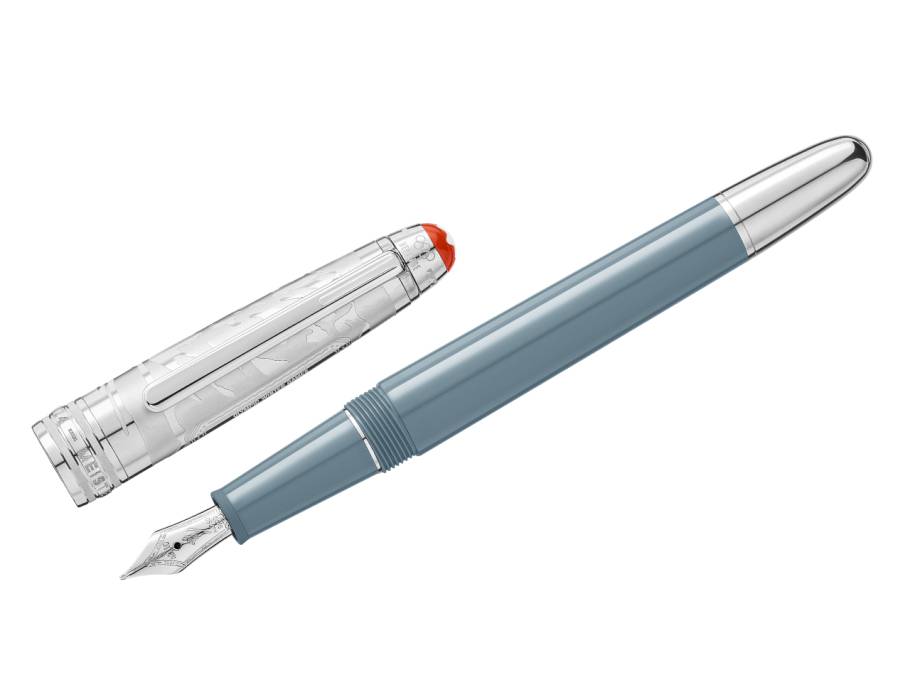 Meisterstück X Olympic Heritage Chamonix 1924 Doué Classique Füllfederhalter M graues Edelharz platiniert