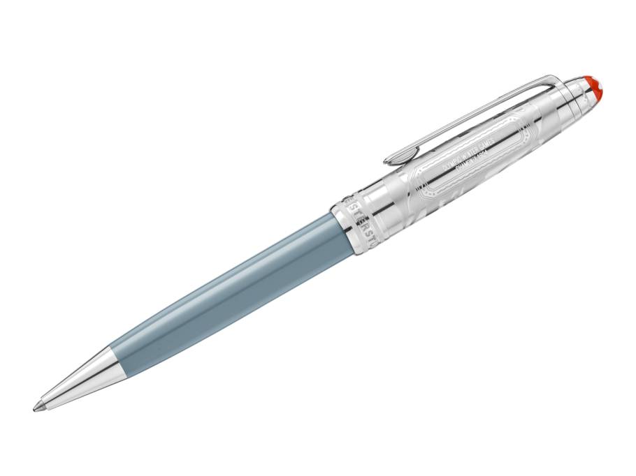 Meisterstück X Olympic Heritage Chamonix 1924 Doué Classique Kugelschreiber graues Edelharz platiniert