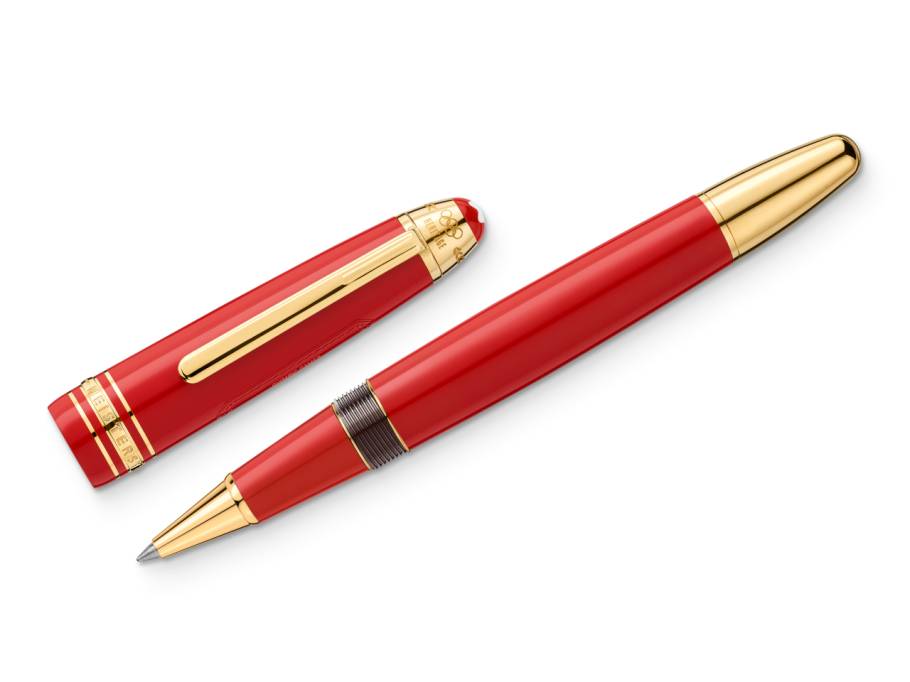 Meisterstück X Olympic Heritage Paris 1924 LeGrand Rollerball rotes Edelharz vergoldet