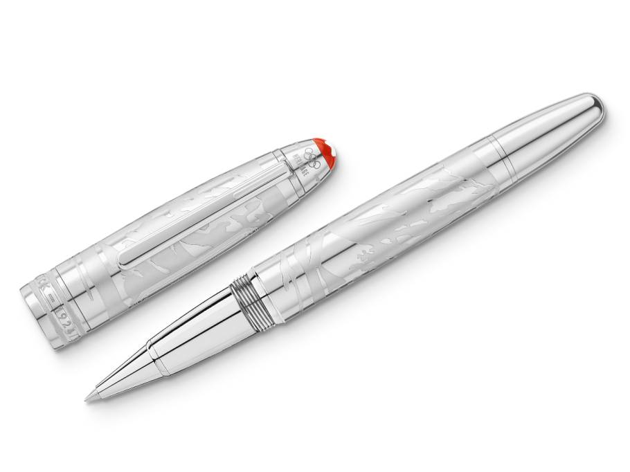 Meisterstück X Olympic Heritage Chamonix 1924 Solitaire LeGrand Rollerball platiniert