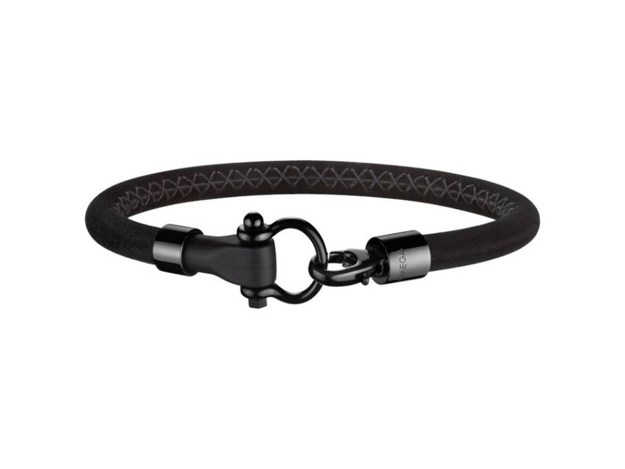 Aqua Sailing Armband Kautschuk schwarz