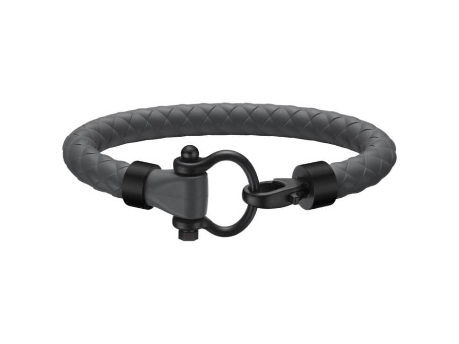Aqua Sailing Armband Kautschuk grau