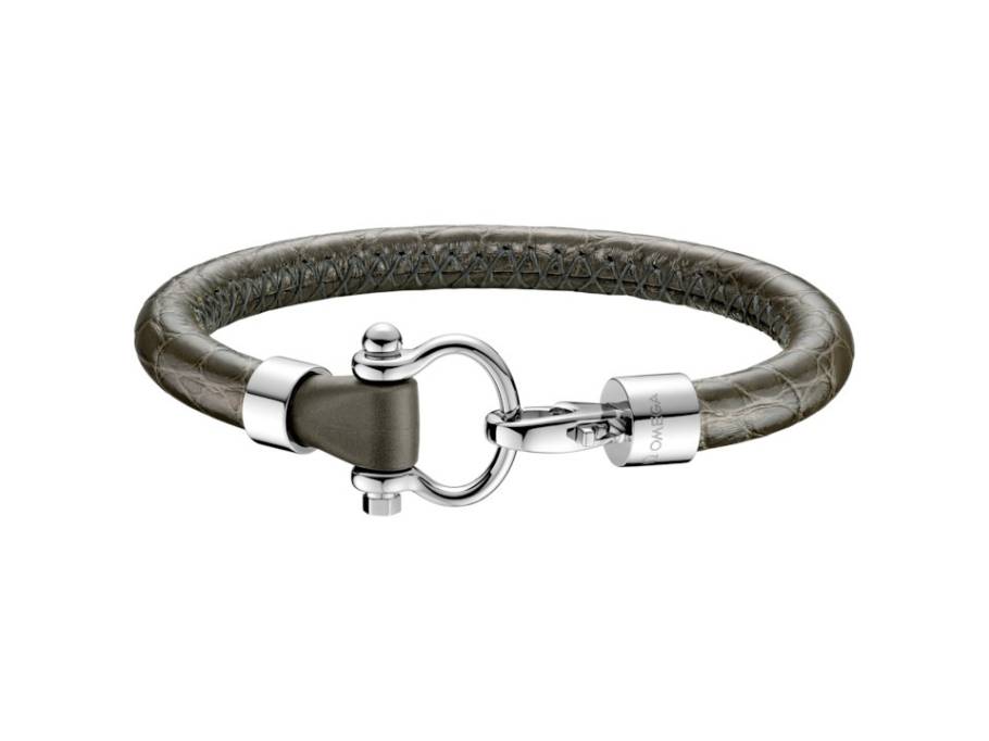 Aqua Sailing Armband Leder grün