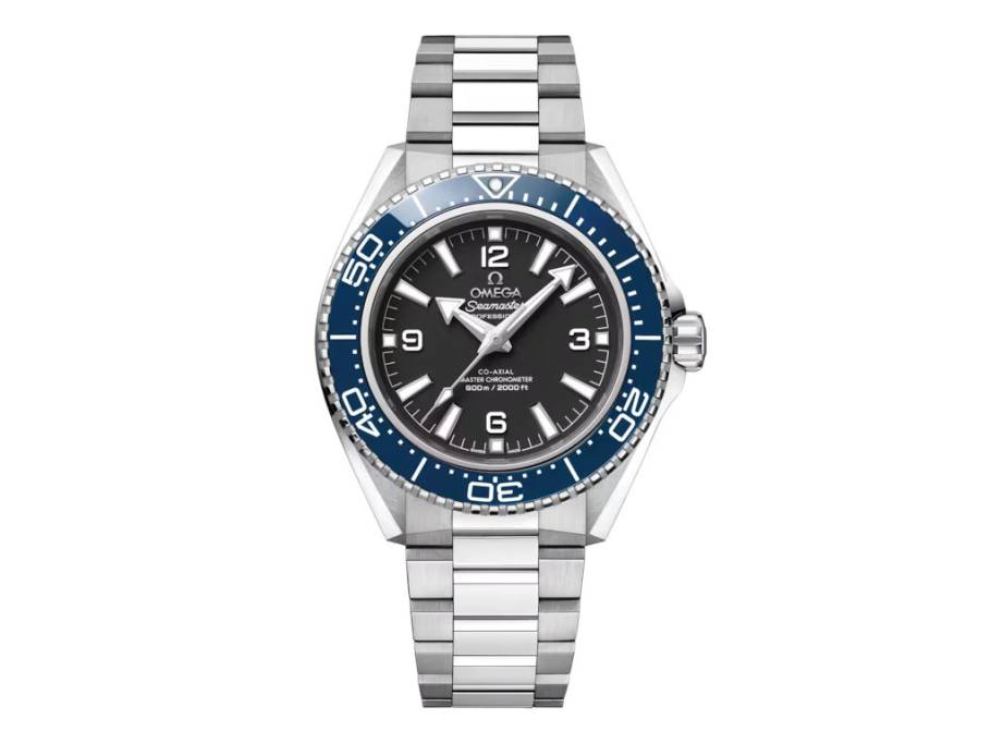 Seamaster Planet Ocean 600M Automatik Edelstahl 42mm schwarzes Zifferblatt blaue Keramiklünette Metallband