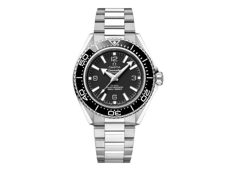 Seamaster Planet Ocean 600M Automatik Edelstahl 42mm schwarzes Zifferblatt schwarze Keramiklünette Metallband