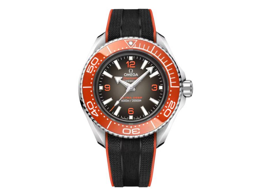 Seamaster Planet Ocean 6000M Ultra Deep Automatik Edelstahl 45,5mm oranges Zifferblatt Kautschukband