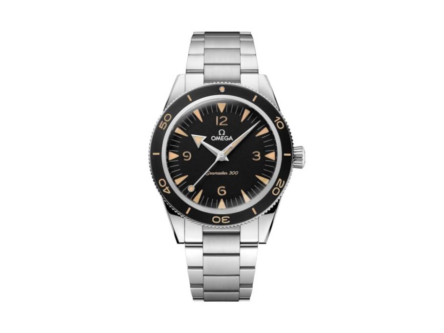 Seamaster 300 Automatik Edelstahl 41mm schwarzes Zifferblatt Metallband