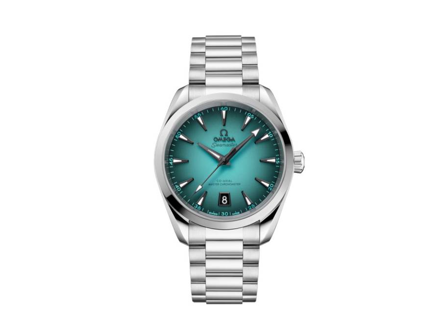Seamaster Aqua Terra 150M Automatik Edelstahl 38mm türkisfarbenes Zifferblatt Metallband
