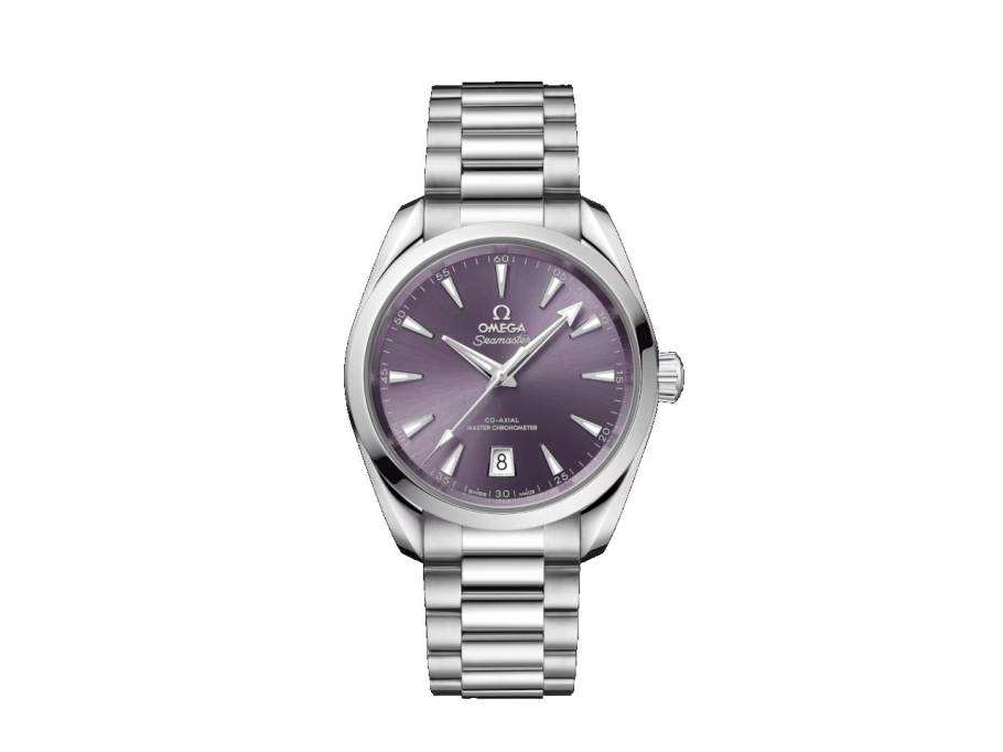 Seamaster Aqua Terra Shades Automatik Edelstahl 38mm violettes Zifferblatt Metallband