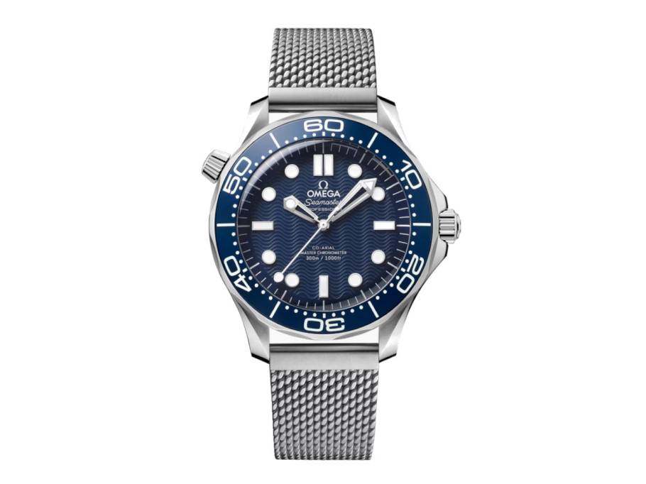 Seamaster Diver 300M James Bond 60th Anniversary Automatik Edelstahl 42mm blaues Zifferblatt Metallband