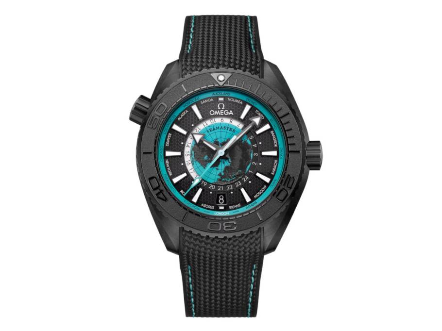 Seamaster Planet Ocean 600M Automatik Edelstahl Schwarz-DLC 45,5mm schwarzes Zifferblatt schwarzes Kautschukband