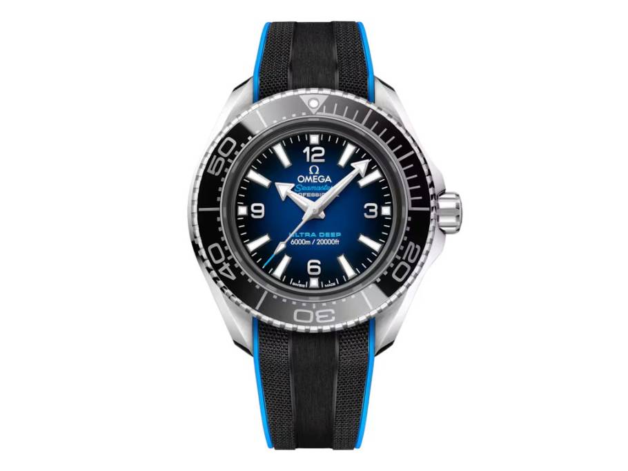 Seamaster Planet Ocean 6000M Ultra Deep Automatik Edelstahl 45,5mm blaues Zifferblatt Kautschukband