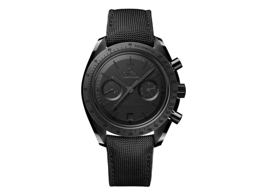 Speedmaster Dark Side of the Moon Chronograph Automatik Keramik 44mm schwarzes Zifferblatt schwarzes Textilband