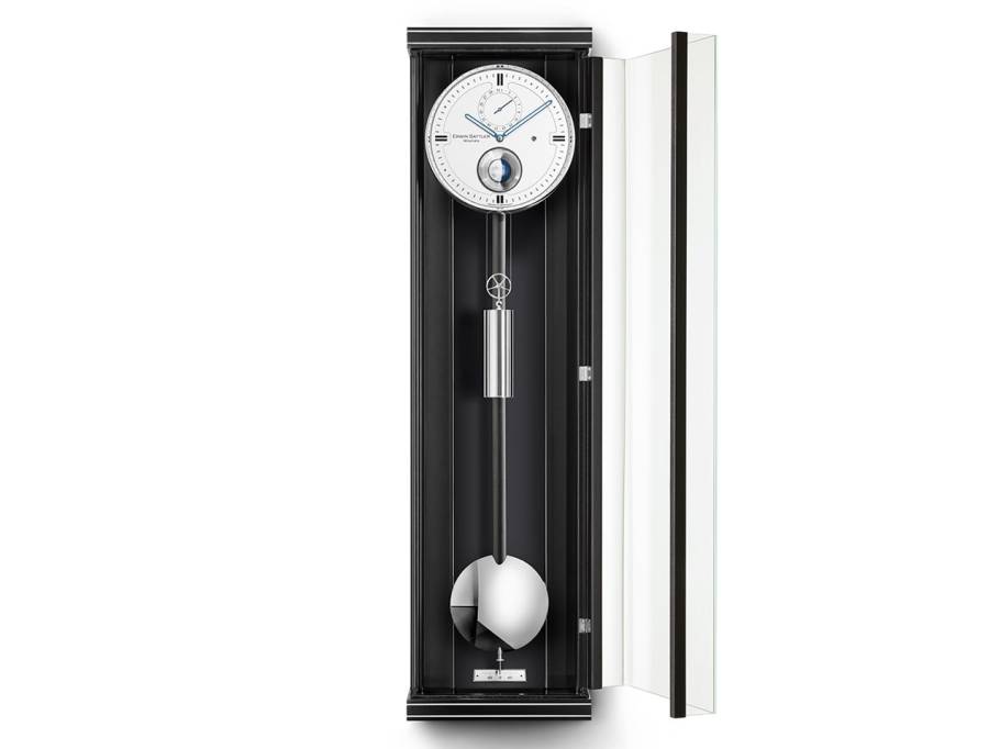  Seilzug Regulator Wanduhr Opus PMD 100 schwarz