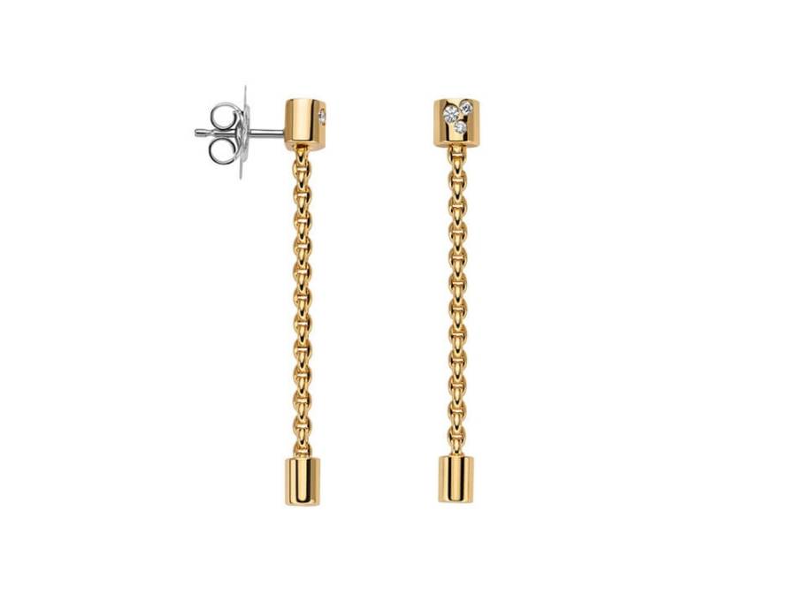 Aria Ohrstecker Gelbgold mit Brillanten 0,090ct